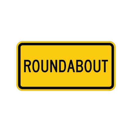 Sign Solutions Usa 12 in Height, 24 in Width, Aluminum, Horizontal Rectangle DUS08HYE2412W16-12aP